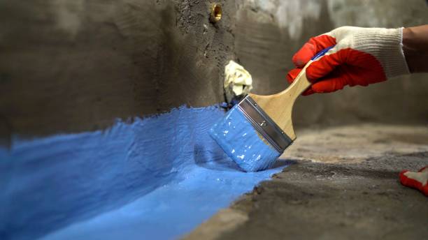 Commercial Waterproofing project at a Hydes, MD business property by SJ Waterproofing Pros